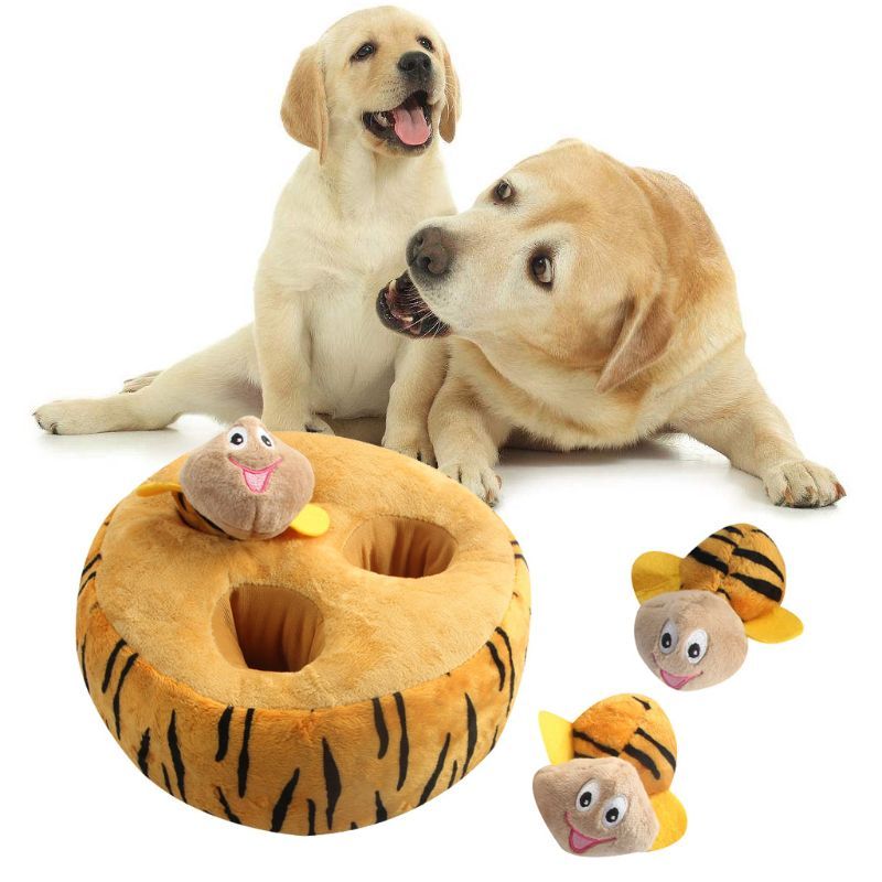 Interactive Squeaky Plush Pet Toy Set