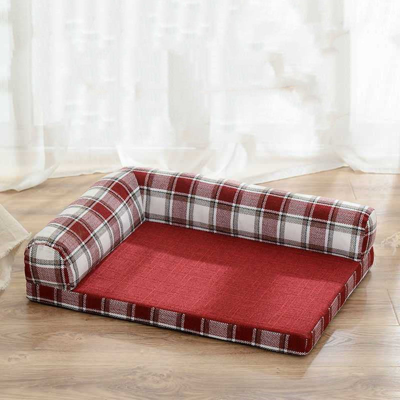Removable & Washable Linen Dog Sofa Bed