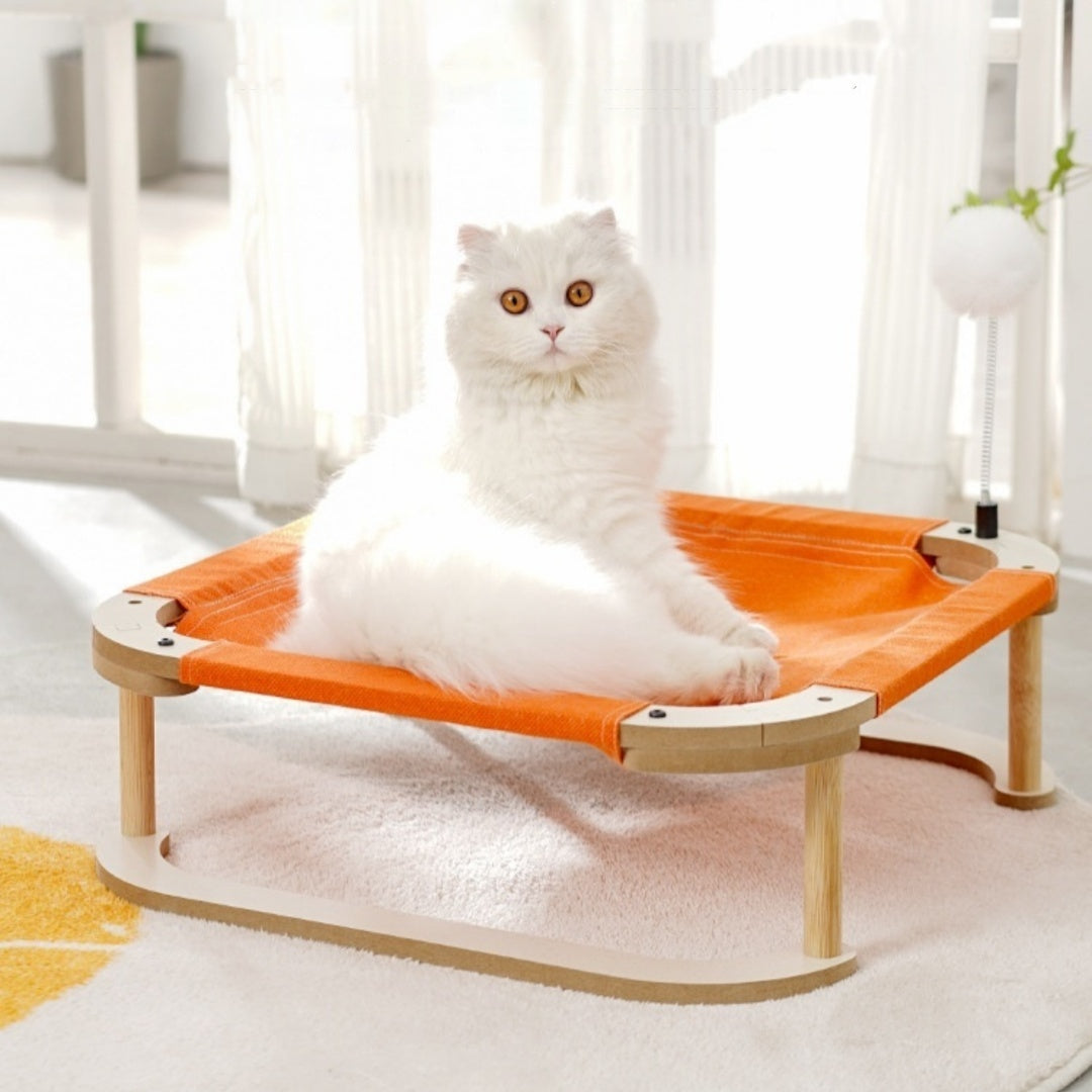 Creative Minimalist Wooden Cat Hammock