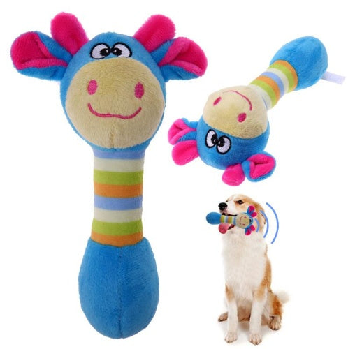 Interactive Plush Squeaky Pet Toy