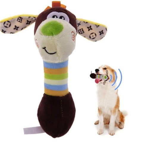 Interactive Plush Squeaky Pet Toy