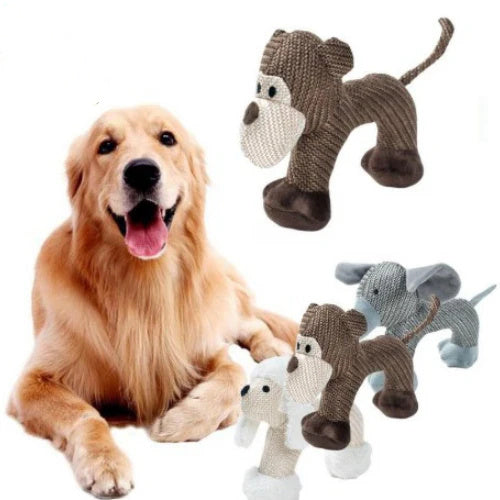 Squeaky Plush Dog Chew Toy