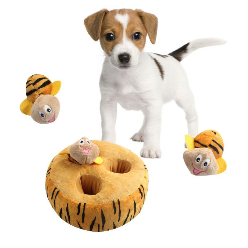 Interactive Squeaky Plush Pet Toy Set