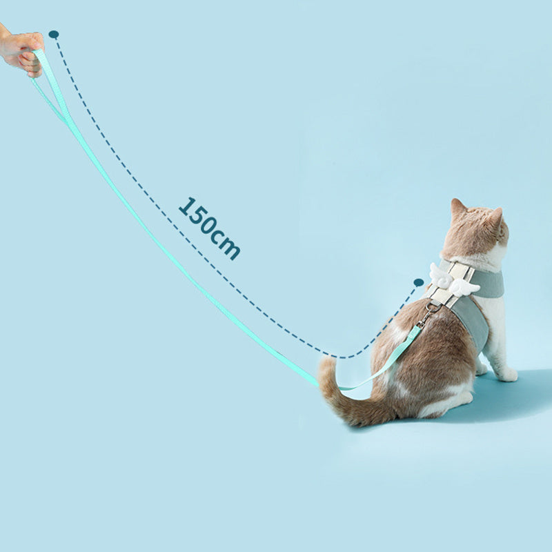 Adjustable Cat Harness and Leash Set