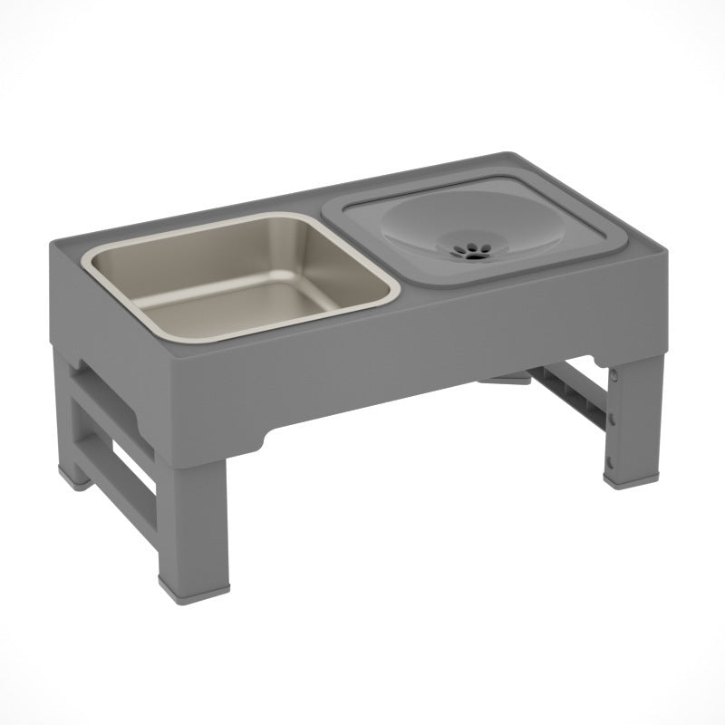 Elevated Double Dog Bowls with Adjustable Stand