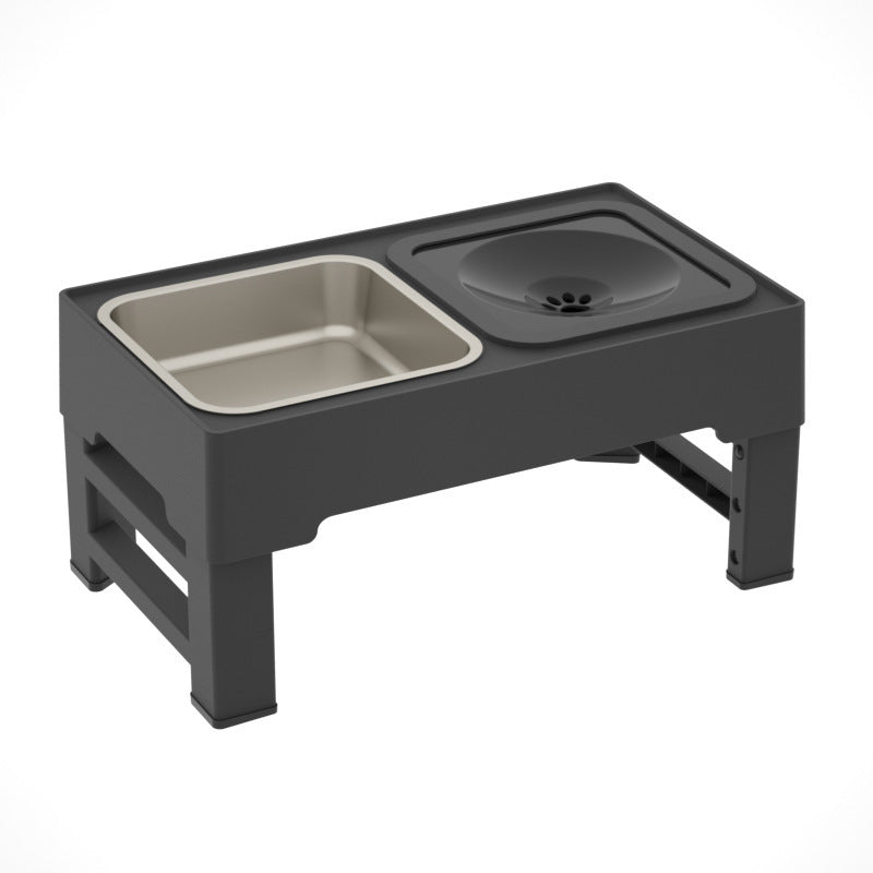 Elevated Double Dog Bowls with Adjustable Stand