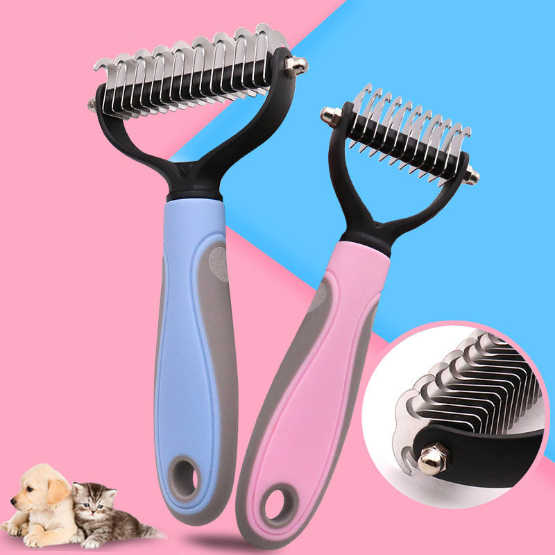 Double-Sided Stainless Pet Grooming Brush