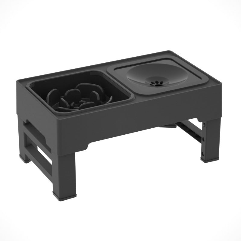 Elevated Double Dog Bowls with Adjustable Stand