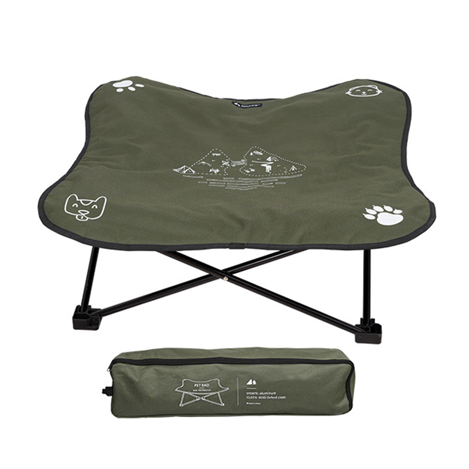 Outdoor Detachable & Washable Folding Pet Bed