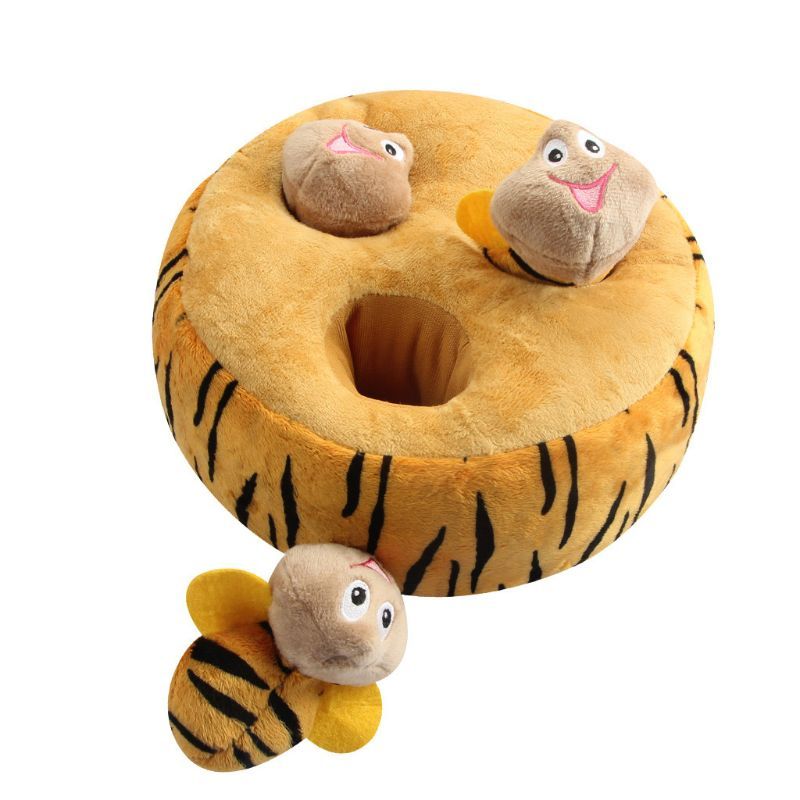 Interactive Squeaky Plush Pet Toy Set