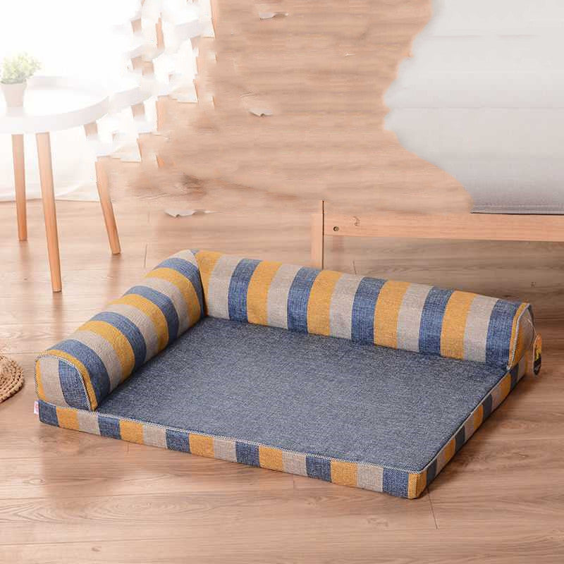 Removable & Washable Linen Dog Sofa Bed
