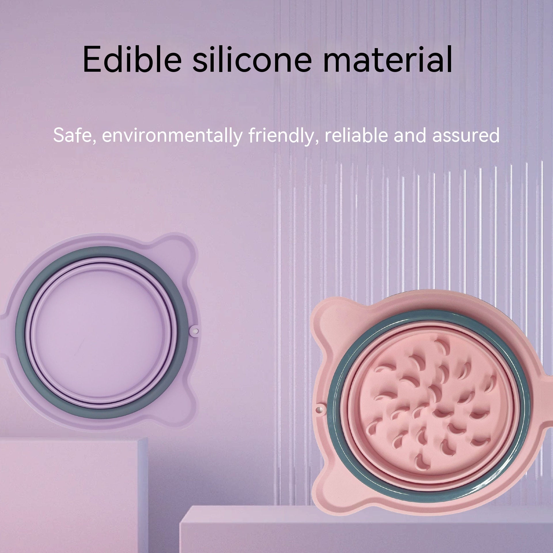 Portable Foldable Double Pet Bowl