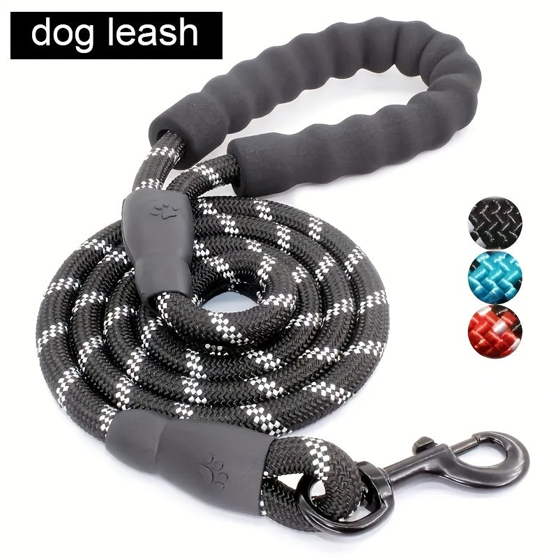 Reflective Elastic Dog Leash with Padded Handle