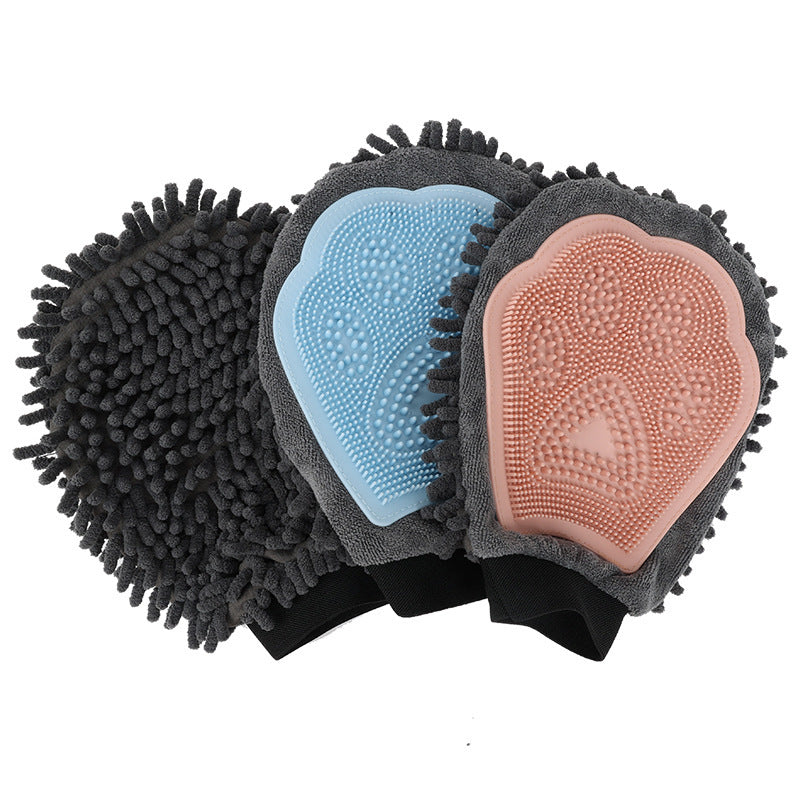 2-in-1 Pet Bathing & Grooming Glove